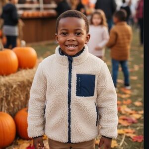 Janie and Jack Sherpa Jacket (Size 5-6) Very Good Condition